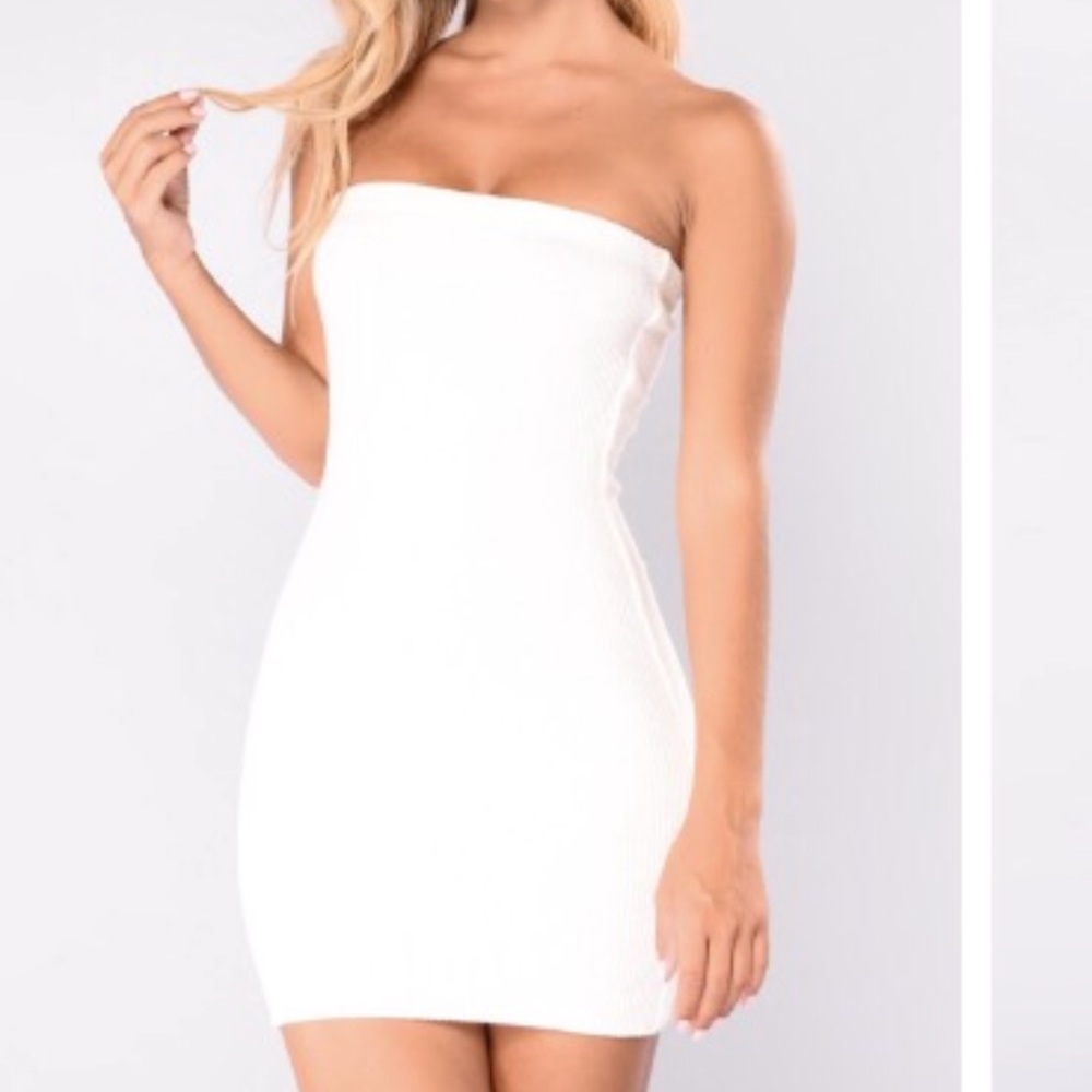 NEW WITH TAGS WHITE TUBE DRESS